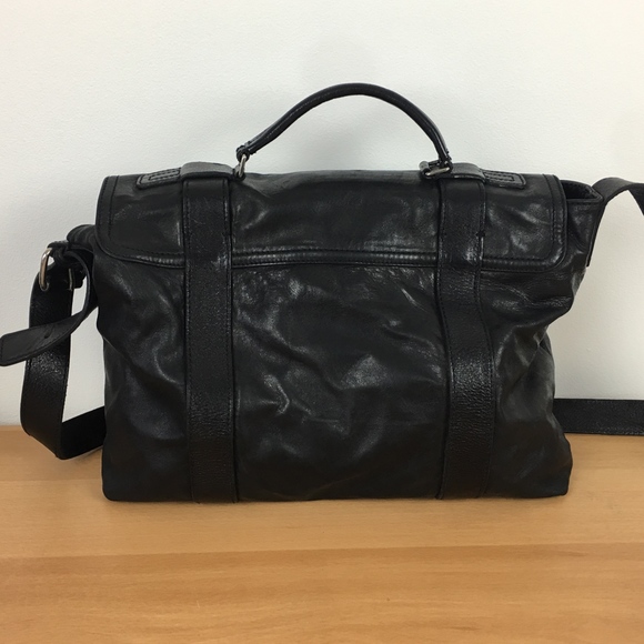 3.1 Phillip Lim Black Leather Shoulder Book Bag main image 8